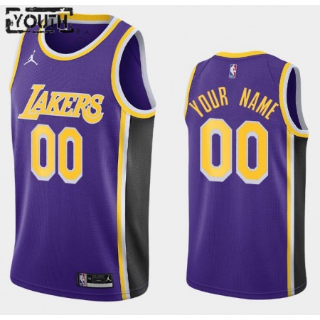 Kinder NBA Los Angeles Lakers Trikot Benutzerdefinierte Jordan Brand 2020-2021 Statement Edition Swingman